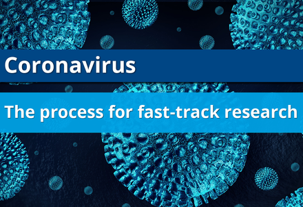 Coronavirus: process for fast-track research
